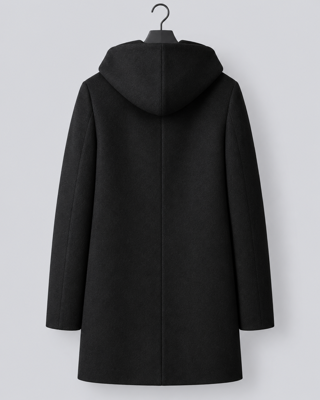 Women's Wool Hooded Zip-Up Coat