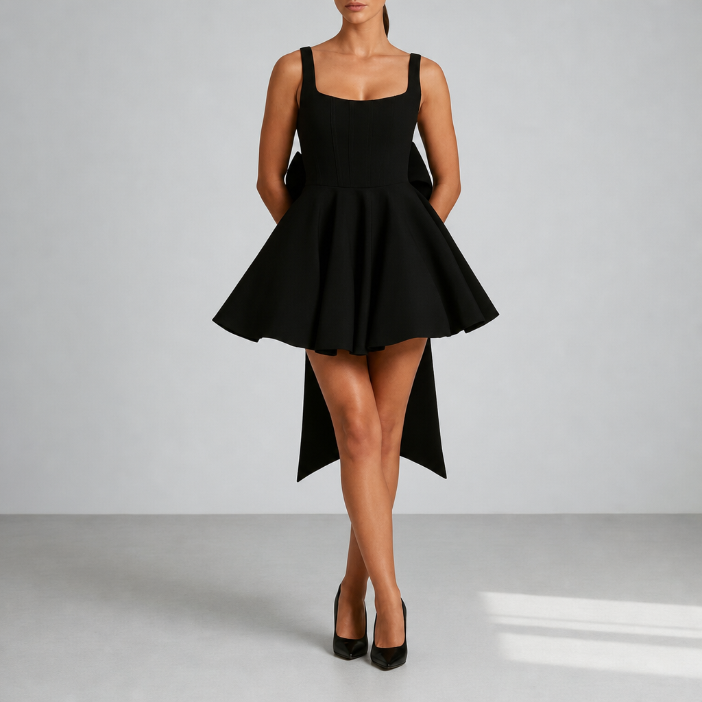 Women's Bow Back Mini Dress
