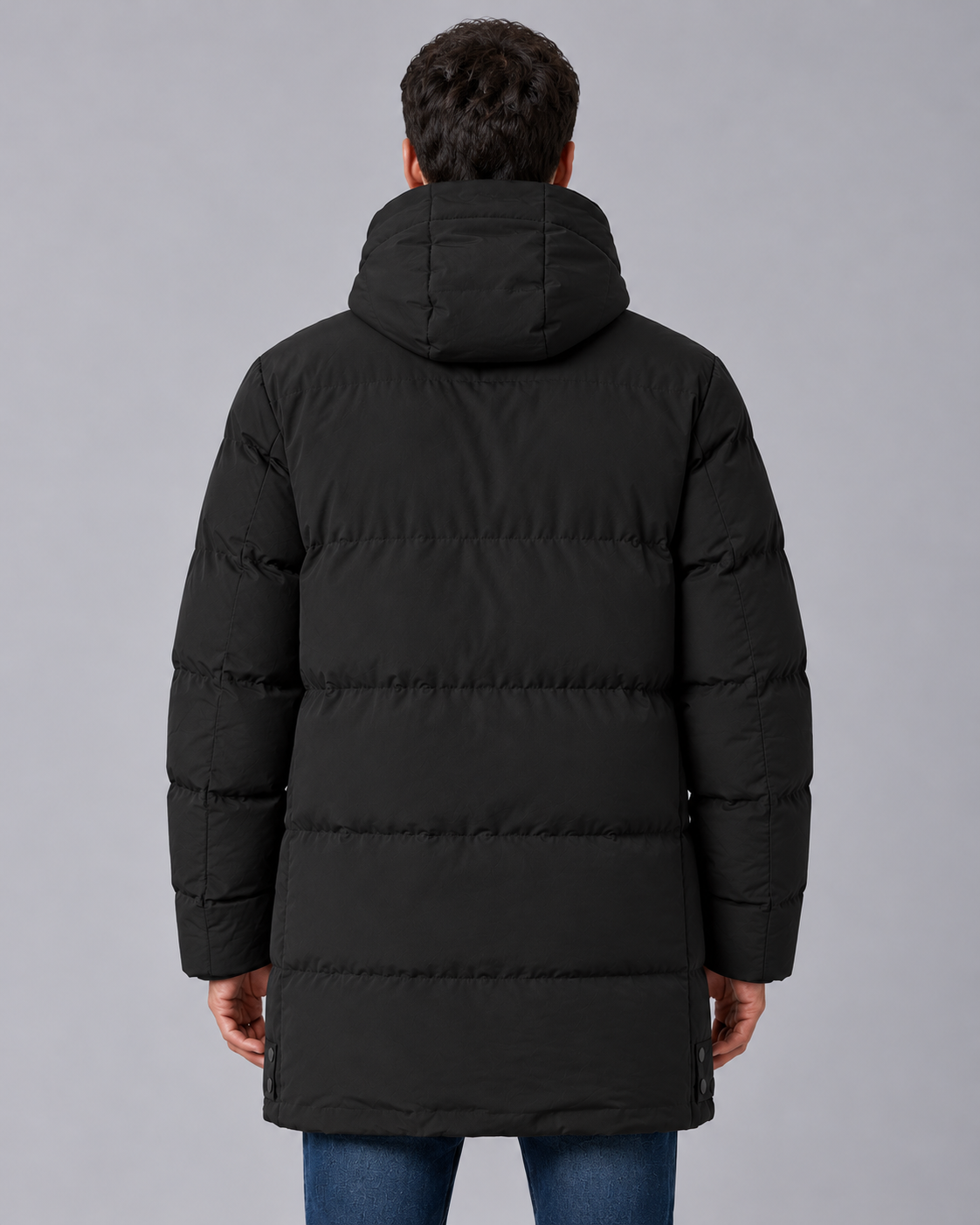 Men's Hooded Padded Parka Coat