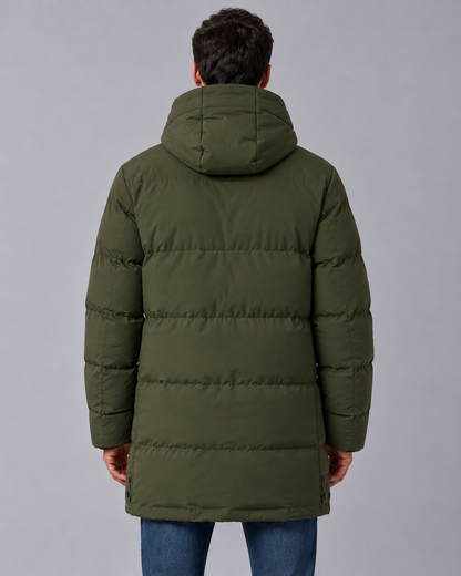 Men's Hooded Padded Parka Coat