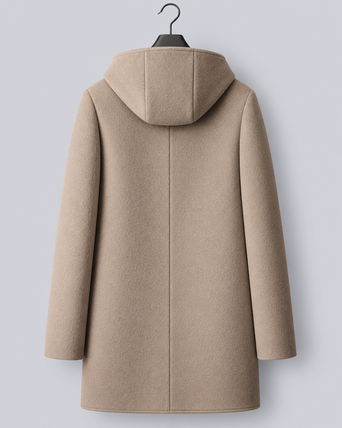 Women's Wool Hooded Zip-Up Coat
