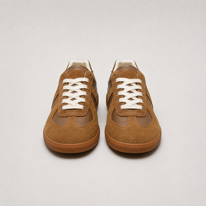Men's Suede Lace-Up Casual Sneakers