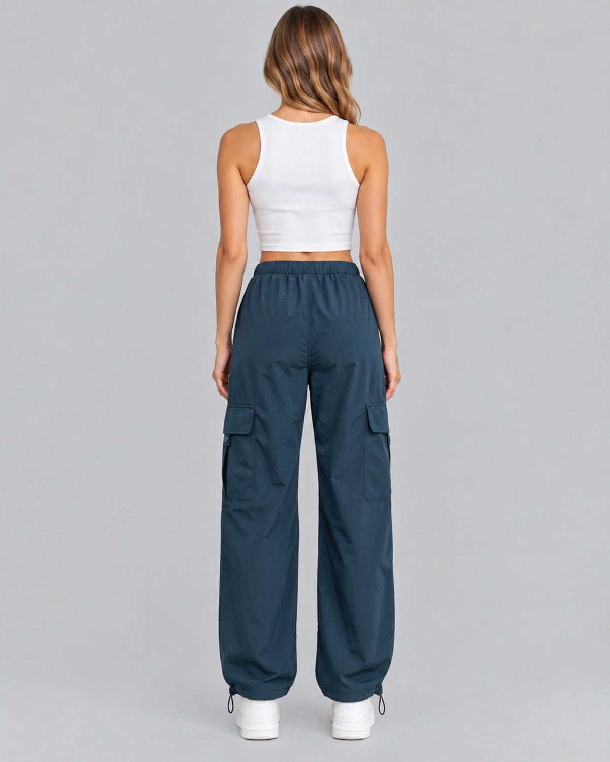 Women's Relaxed Fit Parachute Cargo Trousers