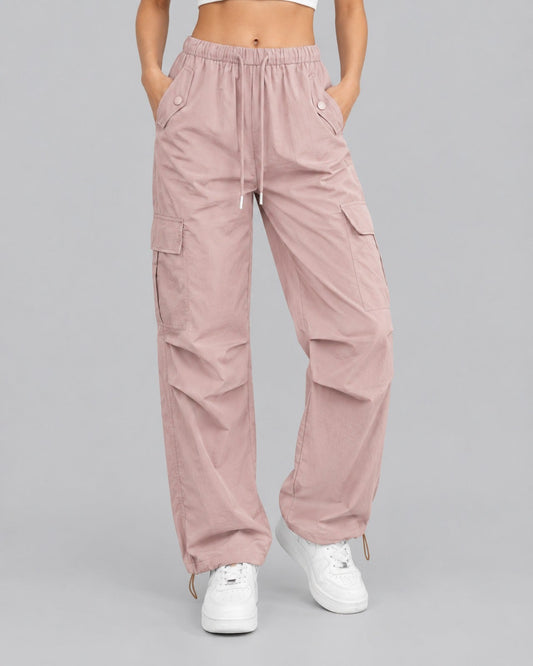Women's Relaxed Fit Parachute Cargo Trousers