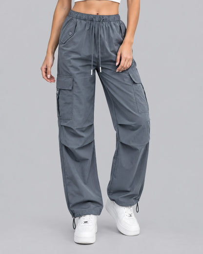 Women's Relaxed Fit Parachute Cargo Trousers