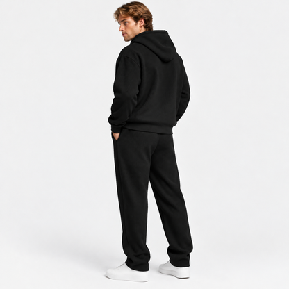 Men's Hooded Knitted Two-Piece Set