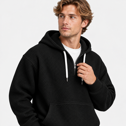 Men's Hooded Knitted Two-Piece Set