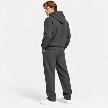 Men's Hooded Knitted Two-Piece Set