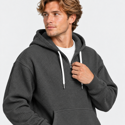 Men's Hooded Knitted Two-Piece Set